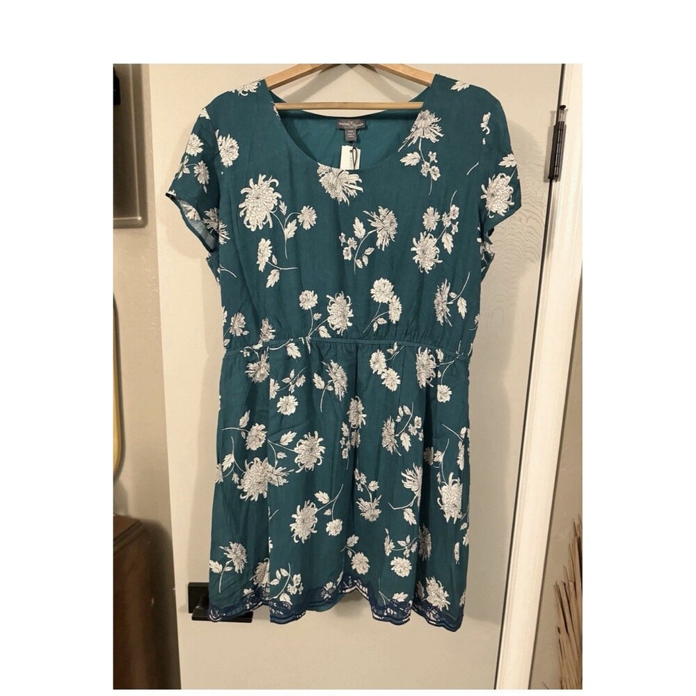 Market & spruce Cottagecore Romantic green floral dress Women’s Plus 3X Granny